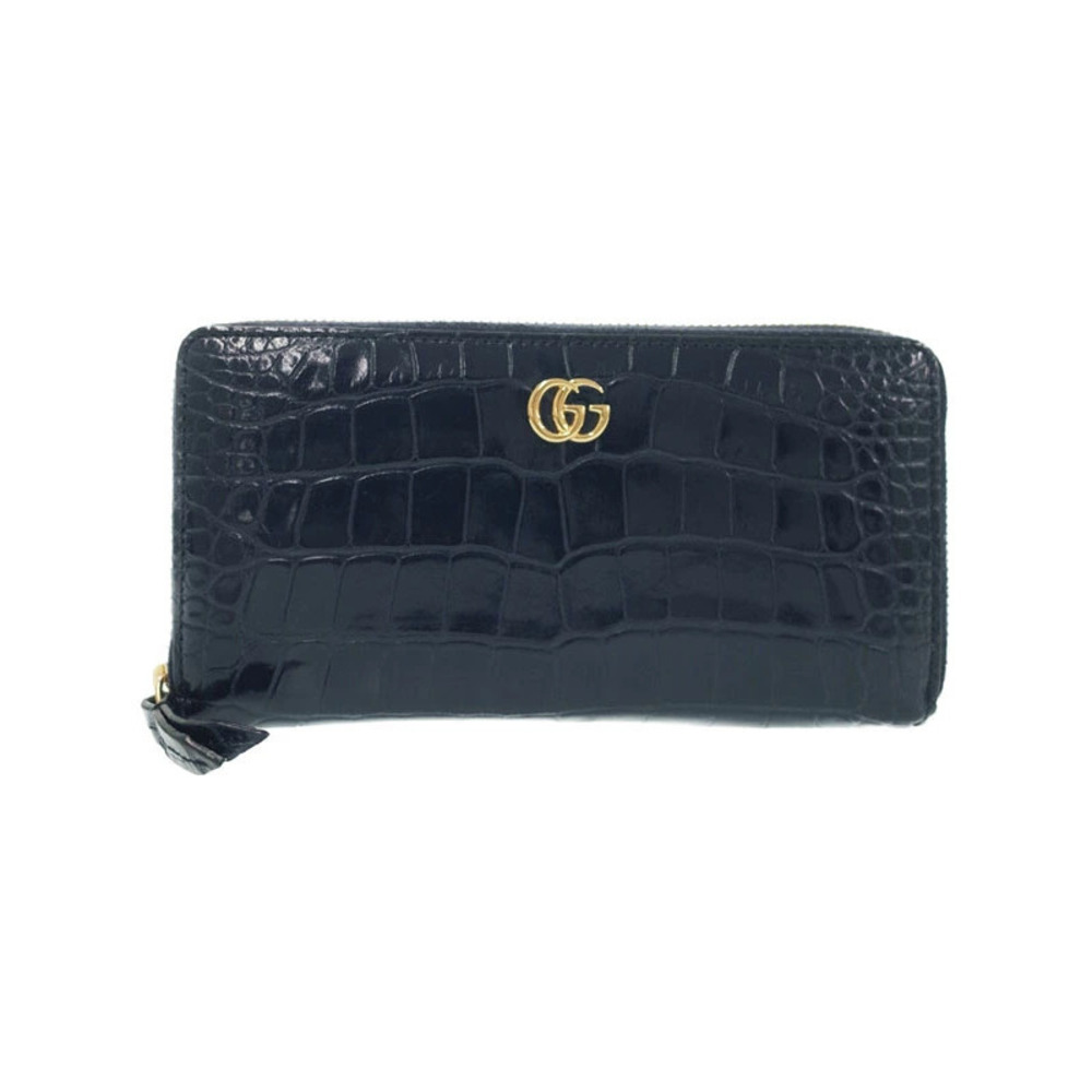 Gucci Marmont Leather Zip Around Wallet Round Zipper Long